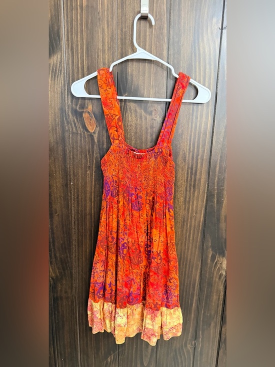 Santiki Dresses & Skirts - Vibrant Orange & Purple Boho Sun Dress